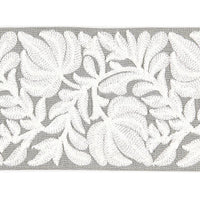 Scalamandre Coventry Embroidered Tape French Grey Trim SCT32960005