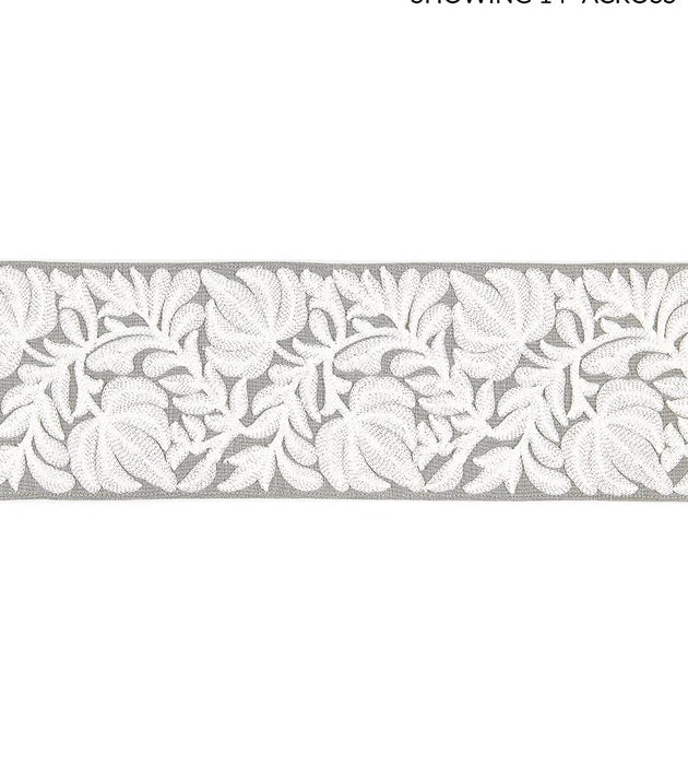Scalamandre Coventry Embroidered Tape French Grey Trim SCT32960005