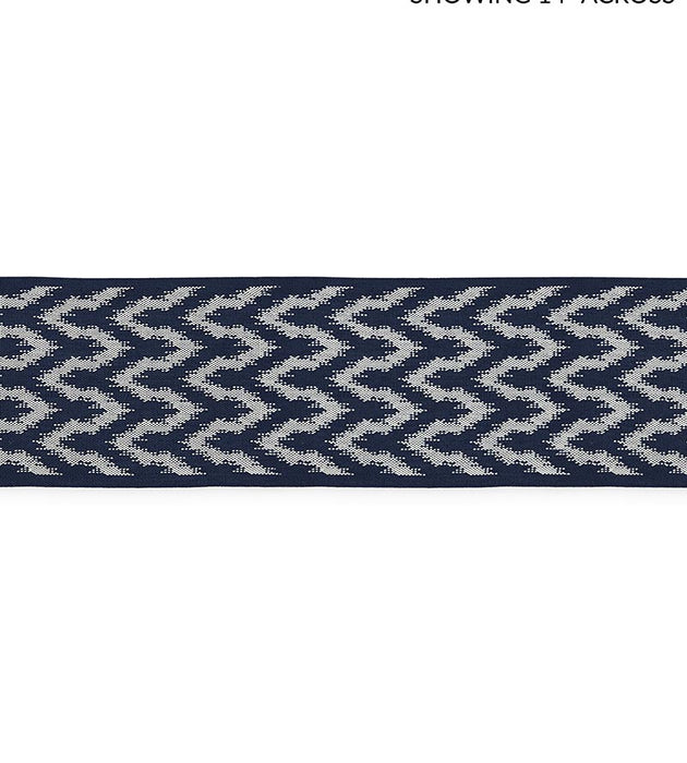 Scalamandre Seychelles Tape Indigo Trim Sample SCT33090005