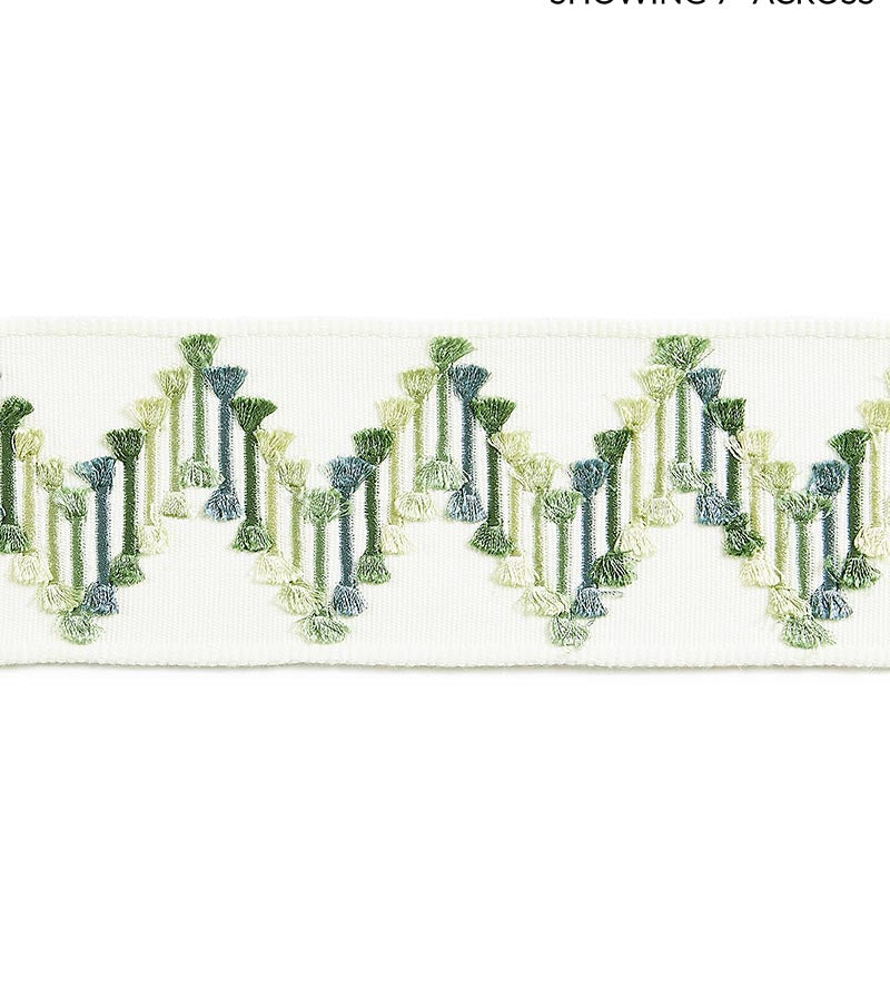Scalamandre Sayuri Embroidered Tape Forest Trim SCT33240005