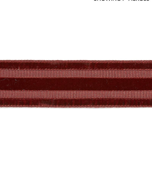 Scalamandre Runway Velvet Tape Henna Trim Sample SCT33250005