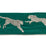 Scalamandre Leaping Cheetah Embrdry Tape Evergreen Trimming Sample SCT33310005