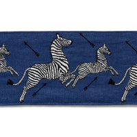 Scalamandre Zebras Embroidered Tape Denim Trim SCT33320005