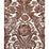 Scalamandre Luciana Damask Print Espresso Wallpaper Sample SCWP883540005