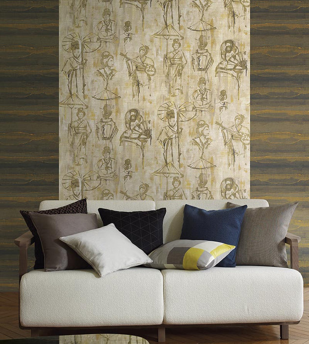 Scalamandre Yumiko Moss Wallpaper Sample SCWP884500005