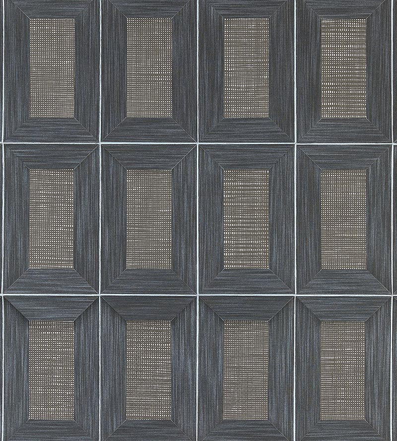 Scalamandre Libro - Woven Wrought Iron Wallpaper Sample SCWP884740005