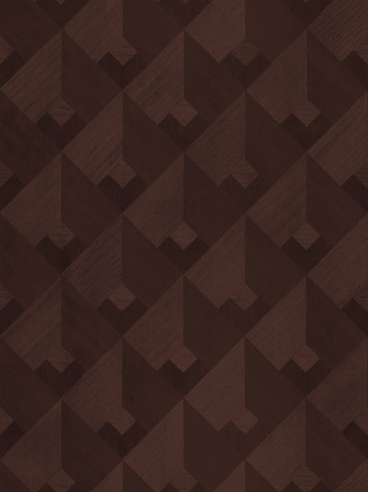 Scalamandre Stanza Chocolate Cherry Wallpaper Sample SCWP885500005