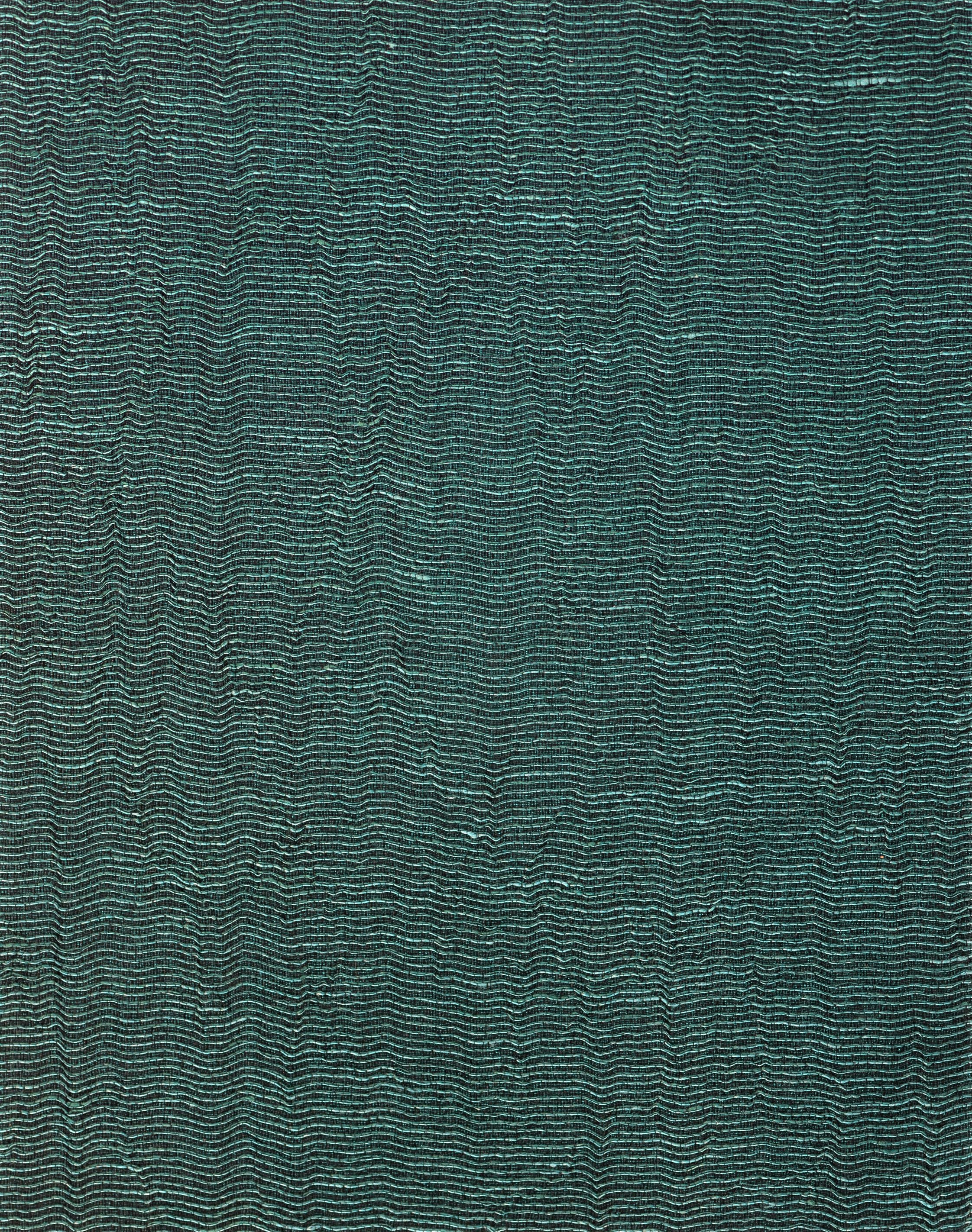 Scalamandre Aditi Crush Teal Wallpaper Sample SCWP885810005