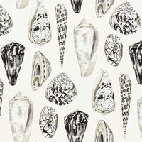 Scalamandre Coquina Linen Print Graphite Fabric SC163970006