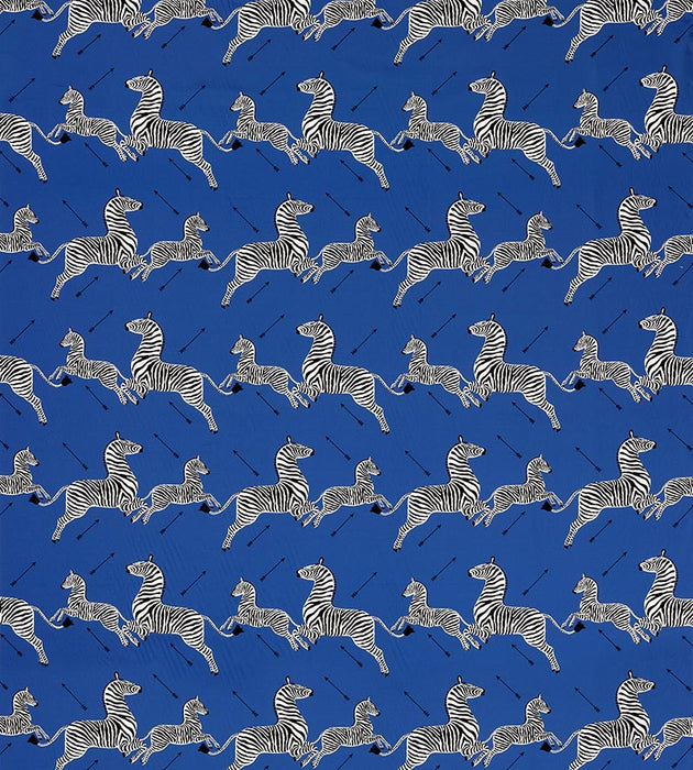 Scalamandre Zebras Petite Denim Fabric SC166410006