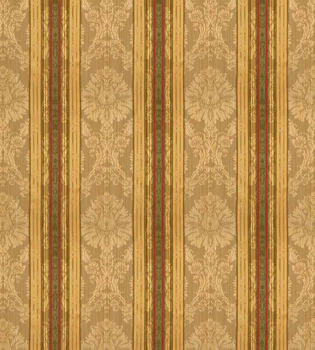 Scalamandre Santa Margarita Multi On Ochre Fabric Sample SC261660006