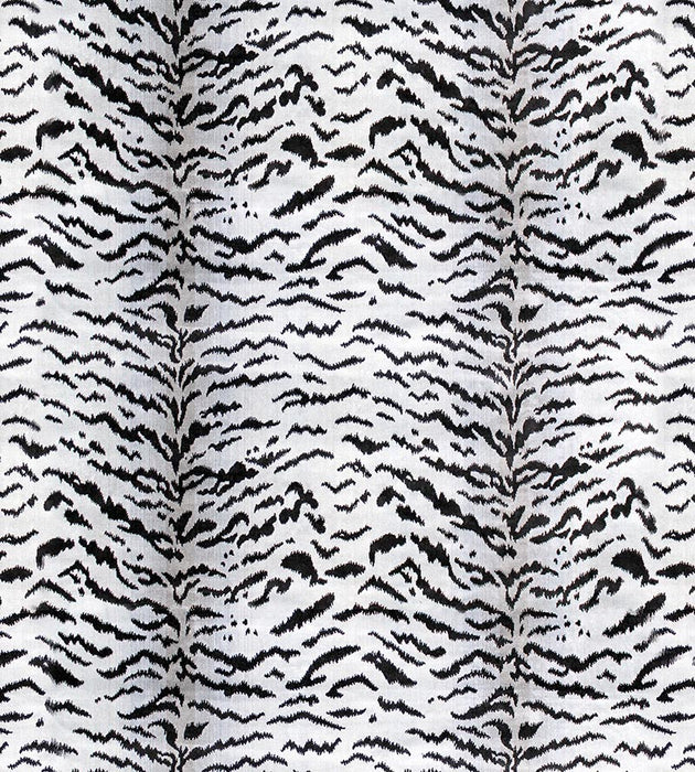 Scalamandre Tigre Off-White & Black Fabric SC26167MMA0006