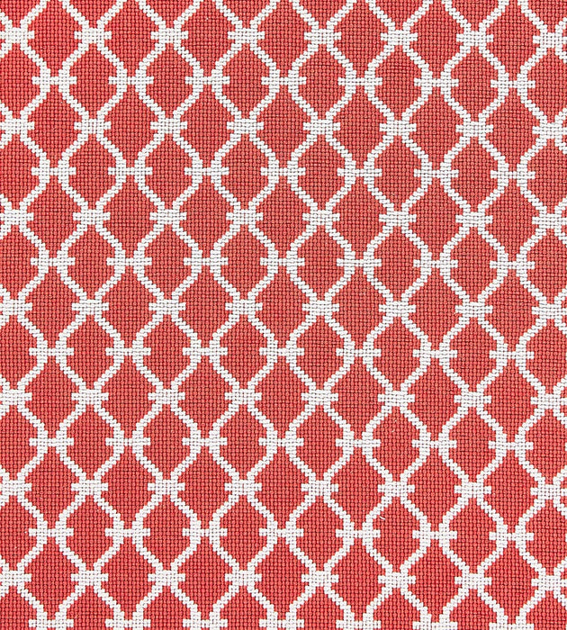 Scalamandre Trellis Weave Poppy Fabric Sample SC270090006