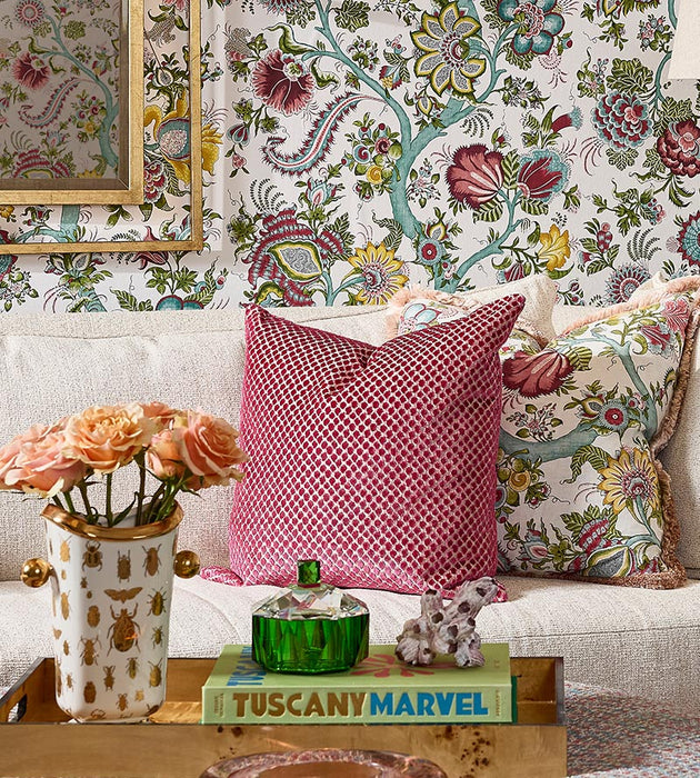 Scalamandre Etosha Velvet Framboise Fabric SC270220006