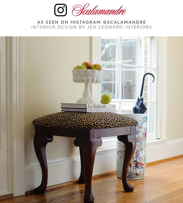 Scalamandre Panthera Velvet Ebony Fabric SC270370006