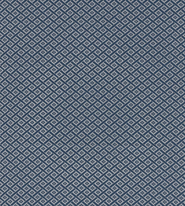 Scalamandre Diamante Matelasse Navy Fabric Sample SC272230006