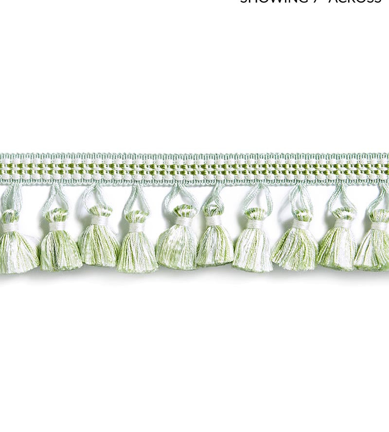 Scalamandre Plaza Tassel Fringe Pistachio Trim Sample SCFT15050006