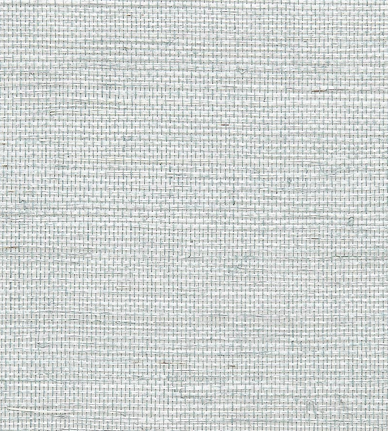 Scalamandre Sisal Metallic Aquamarine Wallpaper Sample SCG11940006