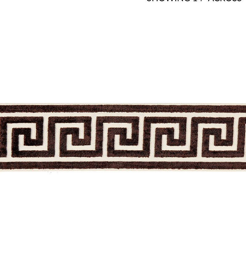 Scalamandre Greek Key Velvet Tape Espresso Trim SCT32790006