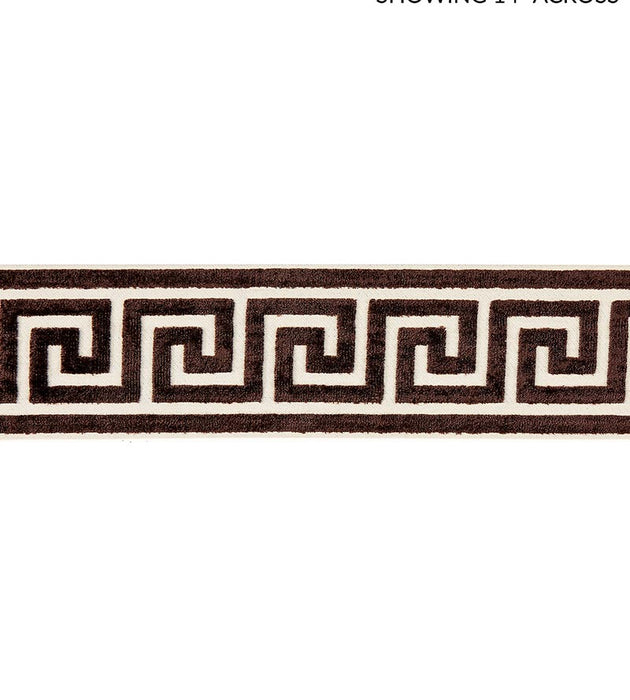 Scalamandre Greek Key Velvet Tape Espresso Trim SCT32790006