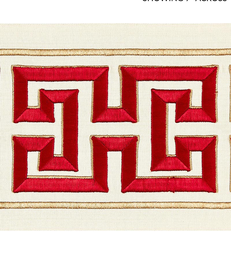 Scalamandre Imperial Embroidered Tape Lacquer Trim SCT32800006