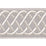 Scalamandre Helix Embroidered Tape Silver Grey Trim Sample SCT32840006