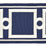 Scalamandre Square Link Embroidered Tape Indigo Trim SCT32870006