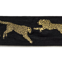 Scalamandre Leaping Cheetah Embrdry Tape Black Magic Trim SCT33310006