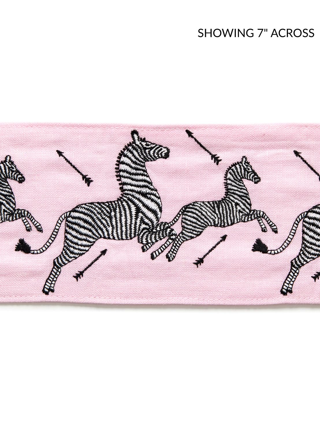Scalamandre Zebras Embroidered Tape Peony Trim Sample SCT33320006