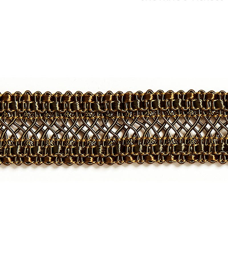 Scalamandre Selena Gimp Braid Smoked Bronze Trim SCV12400006
