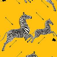 Scalamandre Zebras - Vinyl Yellow Wallpaper SCWP81388MV0006