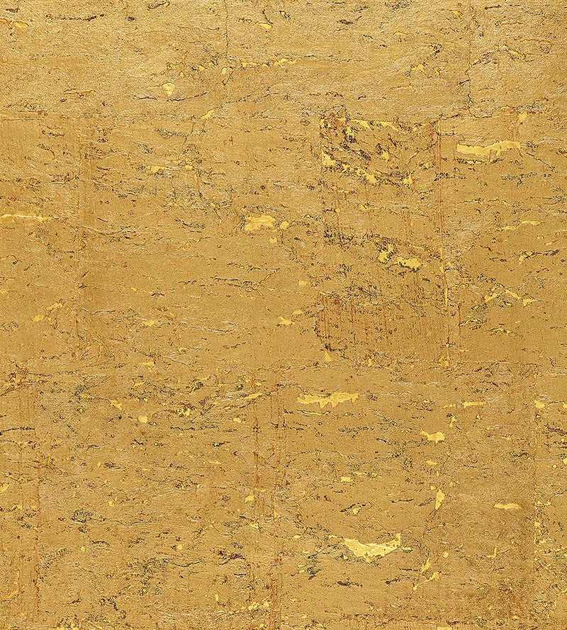 Scalamandre Metal Cork Gilt Wallpaper Sample SCWP883360006