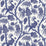 Scalamandre Balinese Peacock Indigo Wallpaper SCWP883550006