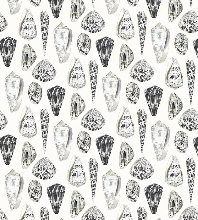 Scalamandre Coquina Graphite Wallpaper SCWP883650006