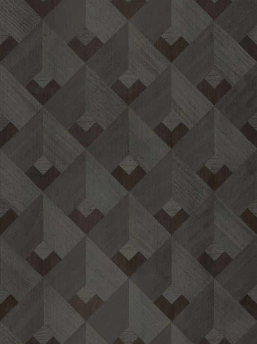 Scalamandre Stanza Charcoal Wallpaper Sample SCWP885500006
