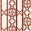Scalamandre Joanna Fret Lacquer Red Wallpaper Sample SCWP88582D0006
