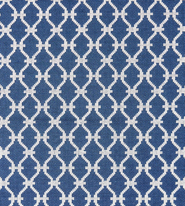 Scalamandre Trellis Weave Denim Fabric Sample SC270090007