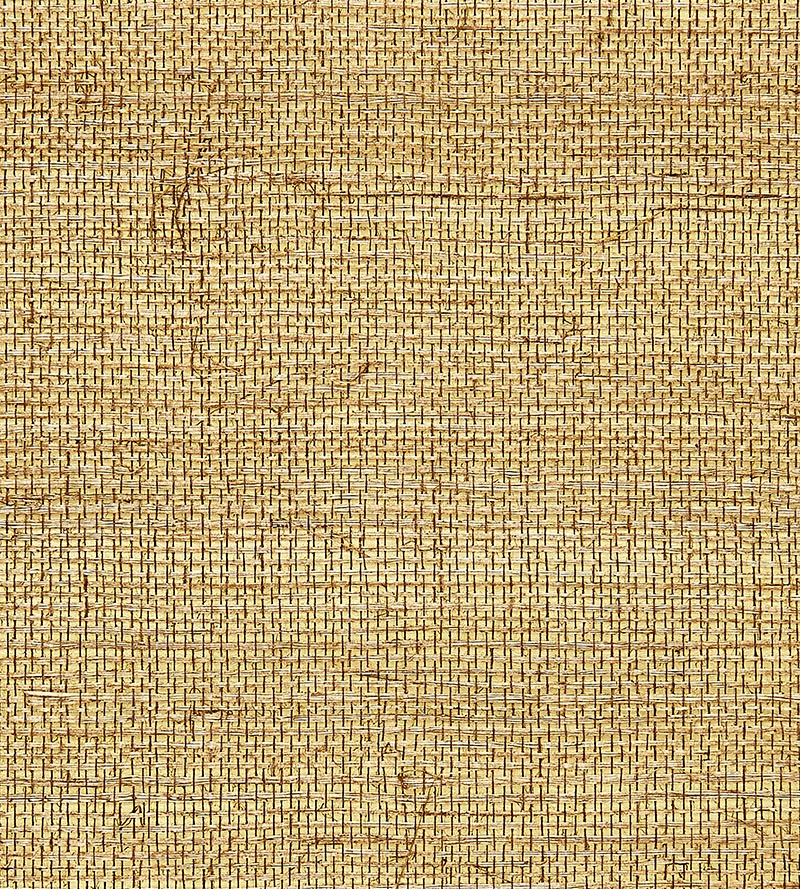 Scalamandre Sisal Metallic Burnished Gold Wallpaper Sample SCG11940007