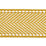 Scalamandre Montauk Herringbone Tape Brass Trim Sample SCT32850007
