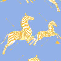 Scalamandre Zebras Periwinkle Wallpaper SCWP81388M0007