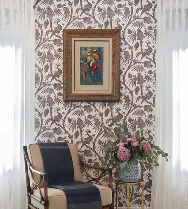 Scalamandre Balinese Peacock Java Wallpaper SCWP883550007