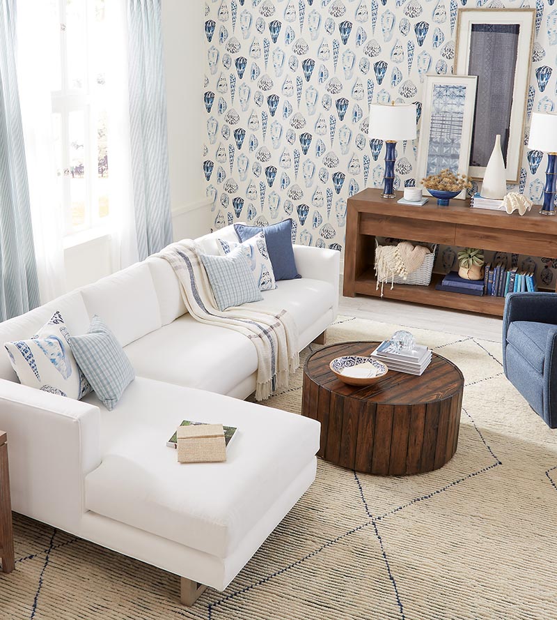 Scalamandre Coquina Porcelain Wallpaper Sample SCWP883650007