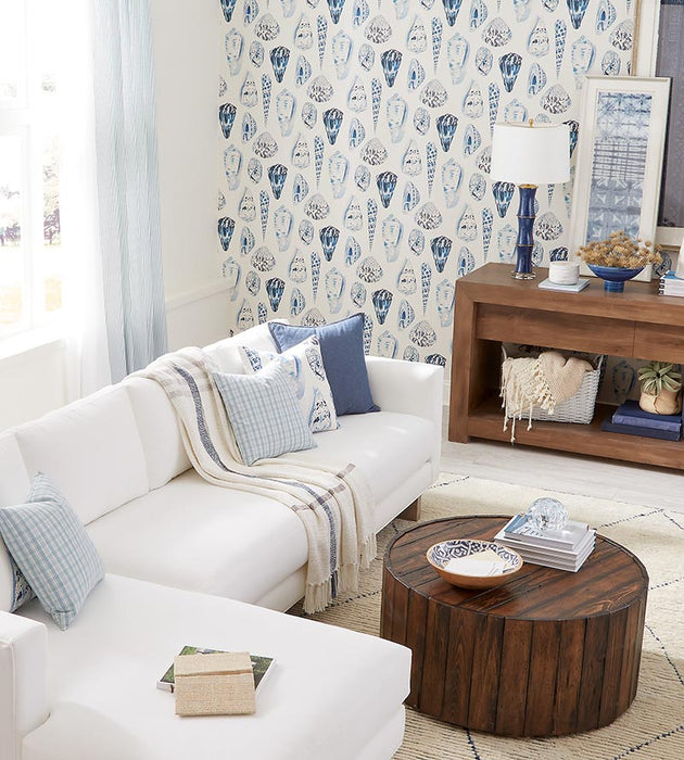 Scalamandre Coquina Porcelain Wallpaper Sample SCWP883650007