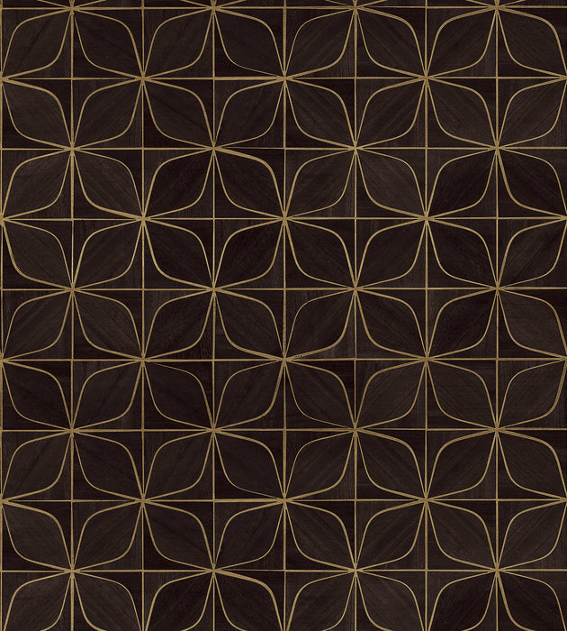 Scalamandre Melody Dark Walnut Wallcovering Sample SCWP885520007