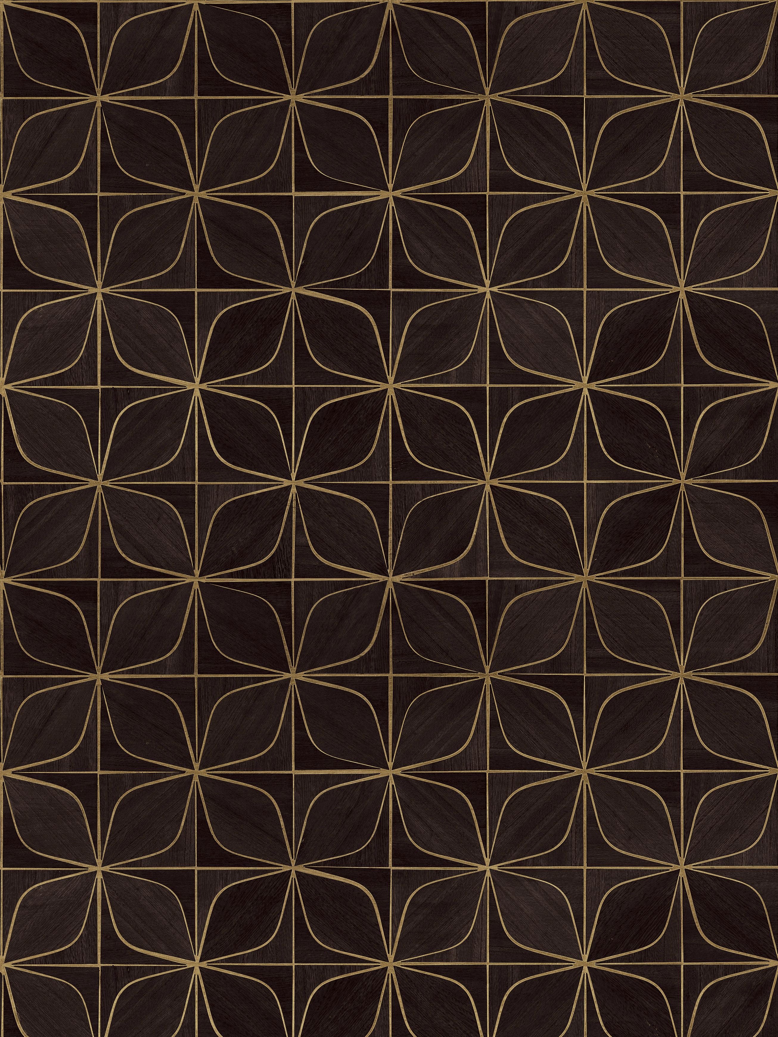 Scalamandre Melody Dark Walnut Wallpaper Sample SCWP885520007