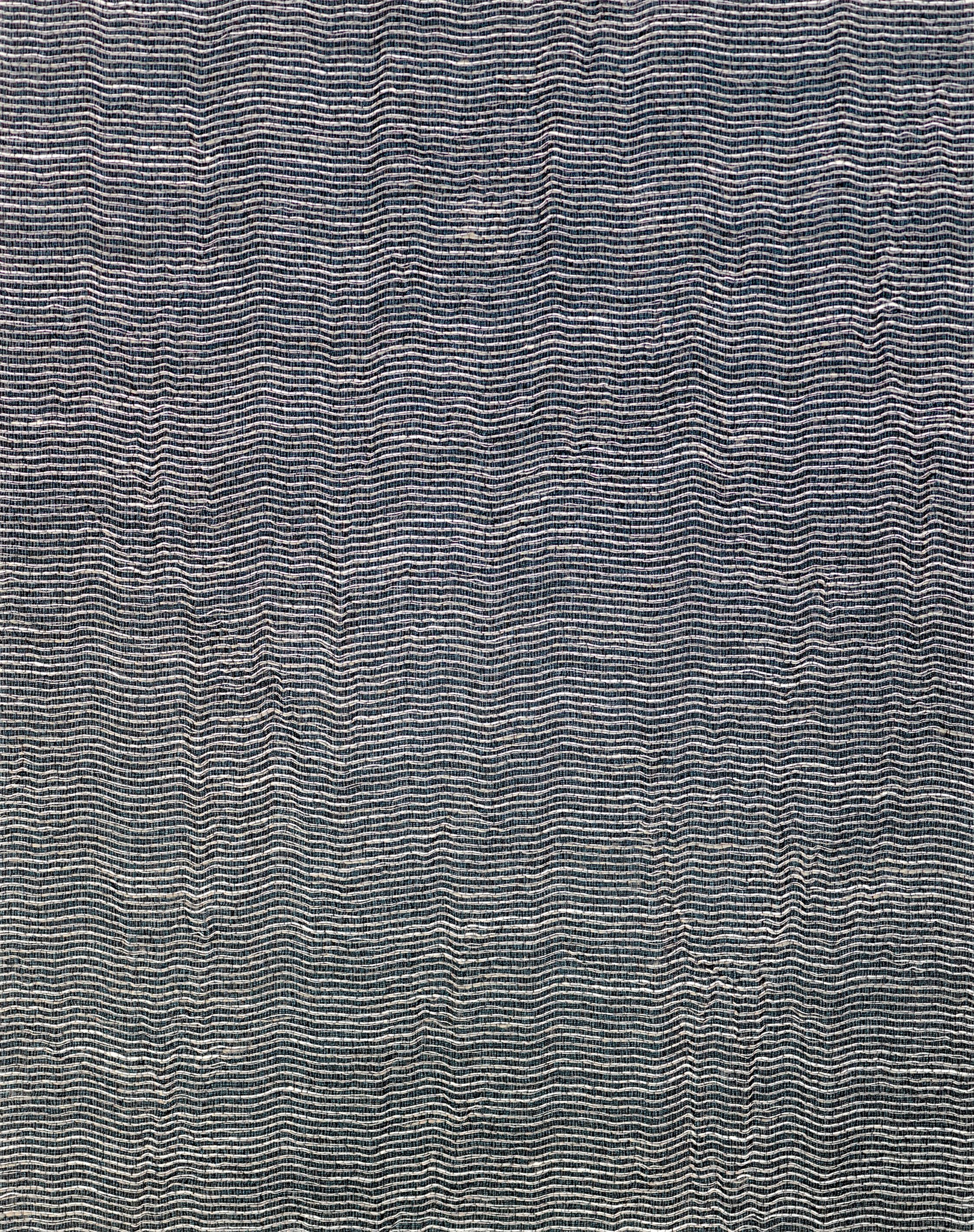 Scalamandre Aditi Crush Denim Wallpaper Sample SCWP885810007