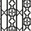 Scalamandre Joanna Fret Onyx Wallpaper Sample SCWP88582D0007