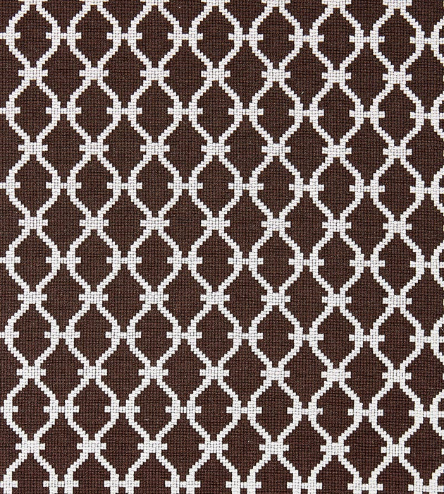 Scalamandre Trellis Weave Espresso Fabric Sample SC270090008