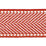 Scalamandre Montauk Herringbone Tape Coral Trim Sample SCT32850008