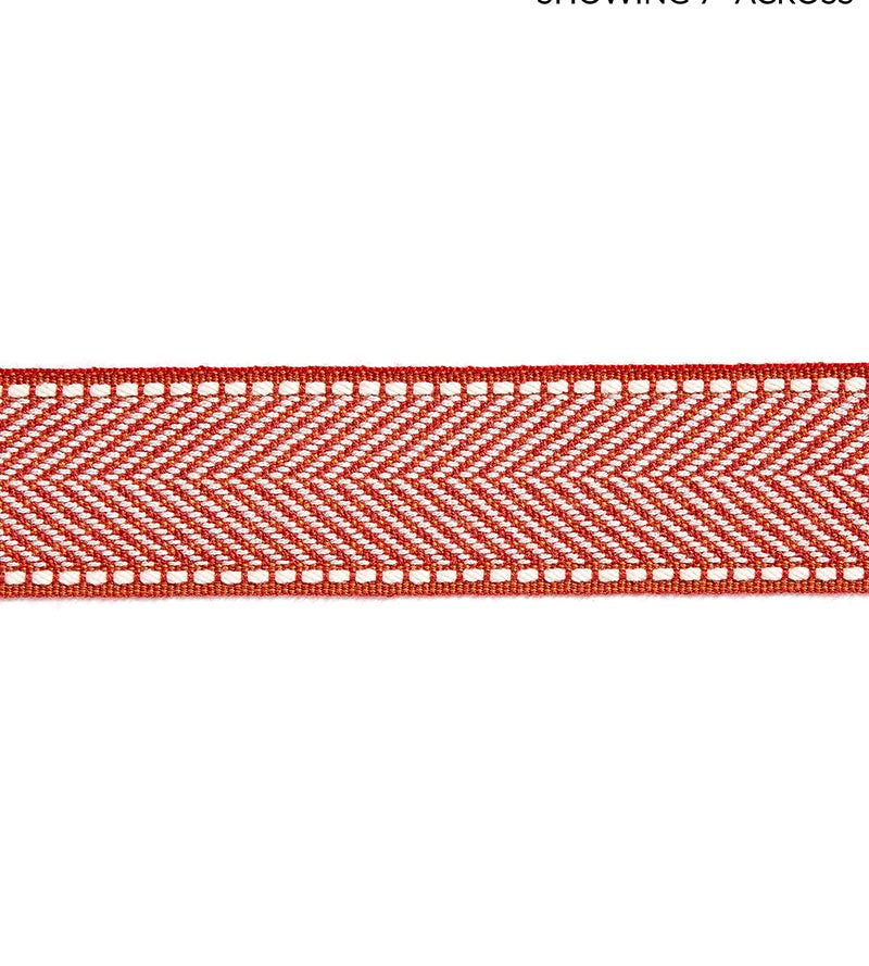 Scalamandre Montauk Herringbone Tape Coral Trim SCT32850008